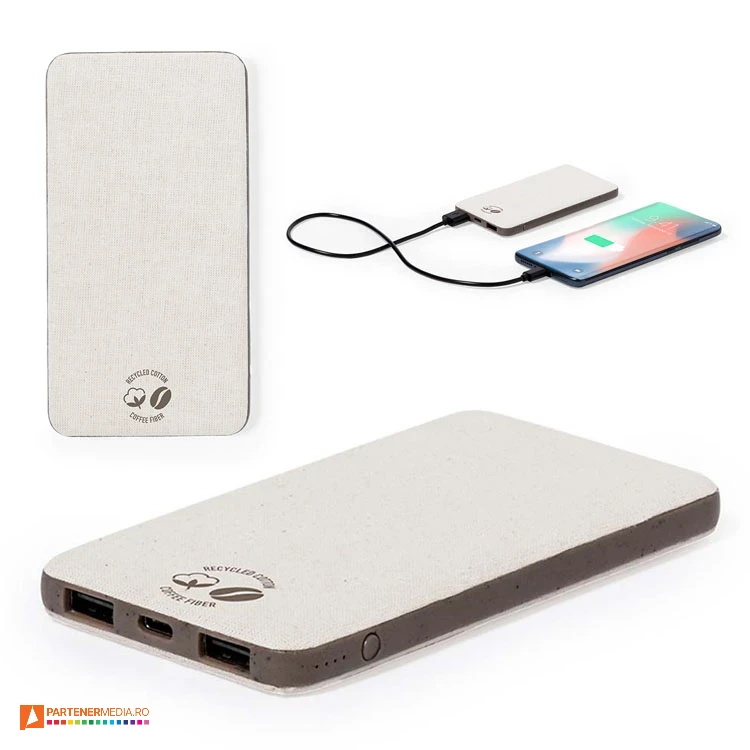 powerbank uri ecologice din fibra de cafea de 5000 mah 20277 powerbank uri ecologice din fibra de cafea de 5000 mah 20277 poza 1