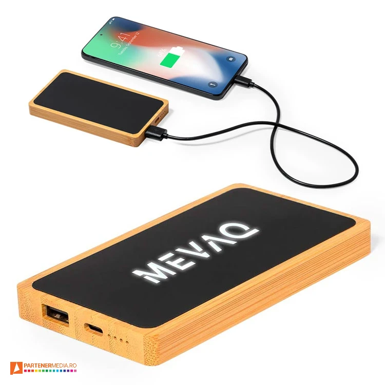 powerbank uri promotionale din lemn cu suprafata luminata led 20283 powerbank uri promotionale din lemn cu suprafata luminata led 20283 poza 1