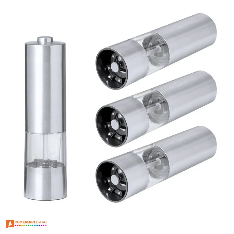 Rasnite electrice pentru sare si piper, cu lumina LED si capacitate de 70 ml rasnite electrice pentru sare si piper 20592