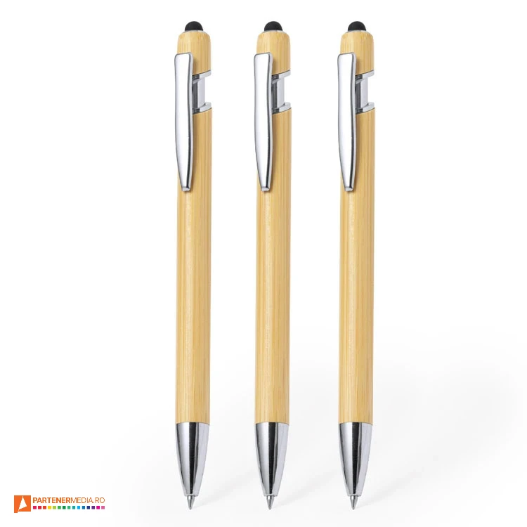 pixuri din lemn cu touch pen si design clasic 20652 pixuri din lemn cu touch pen si design clasic 20652 poza 1
