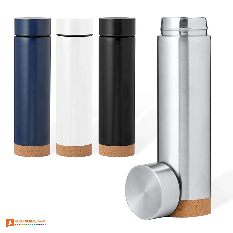 termosuri de 470 ml cu baza din pluta 20713 termosuri de 470 ml cu baza din pluta 20713 poza 1