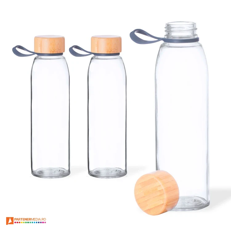 sticle promotionale de 500 ml cu capac din lemn 20726 sticle promotionale de 500 ml cu capac din lemn 20726 poza 1