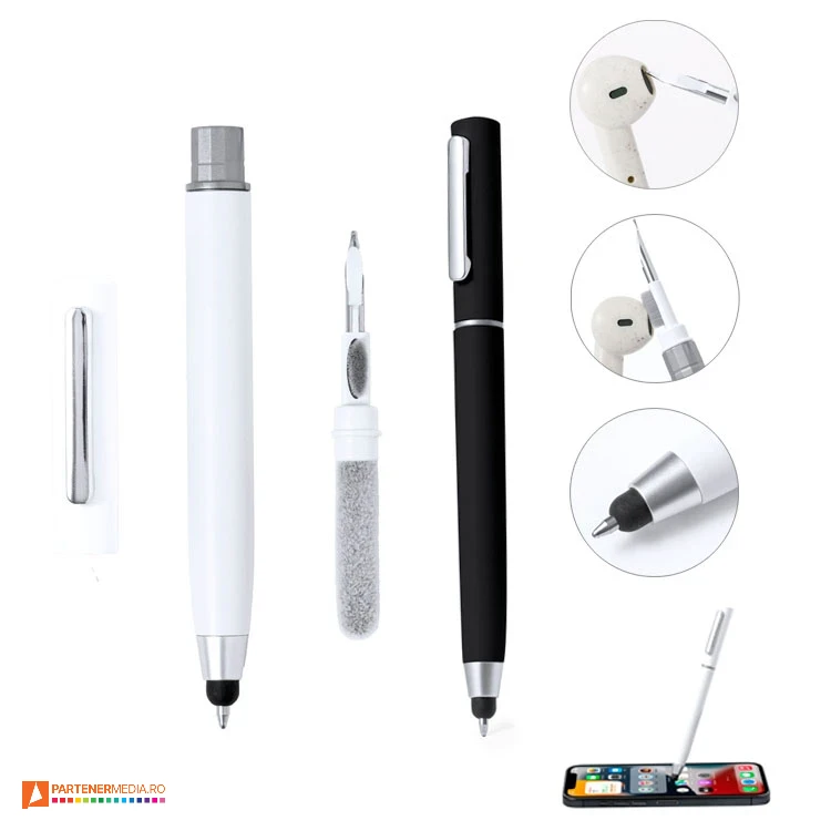 pixuri multifunctionale cu touch pen si perie de curatare 20749 pixuri multifunctionale cu touch pen si perie de curatare 20749 poza 1