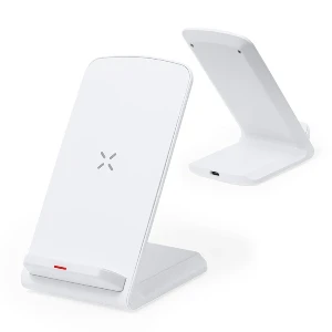 incarcatoare wireless de 15w cu suport de telefon din plastic reciclat 20852