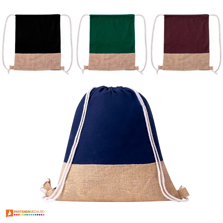 rucsacuri din bumbac si pluta cu snururi duble drawstring 20908 rucsacuri din bumbac si pluta cu snururi duble drawstring 20908 poza 1