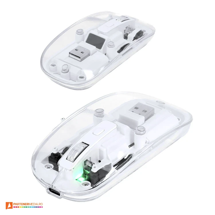 mouse uri wireless cu baterie reincarcabila si suprafata transparenta 21196 mouse uri wireless cu baterie reincarcabila si suprafata transparenta 21196 poza 1