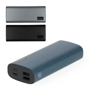 powerbank uri usb din aluminiu reciclat cu baterie de 10000 mah 21360
