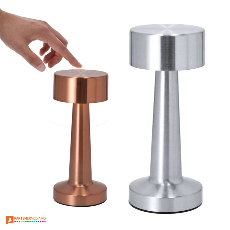 Lampi din metal cu 24 de LED-uri si un buton de pornire/oprire lampi promotionale metalice cu lumina led 21361