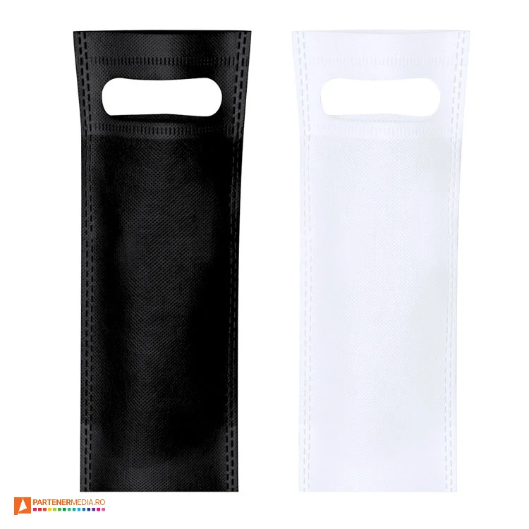 Sacose pentru sticle, cu burduf de 8 cm si manere decupate sacose pentru sticle cu manere decupate 21629