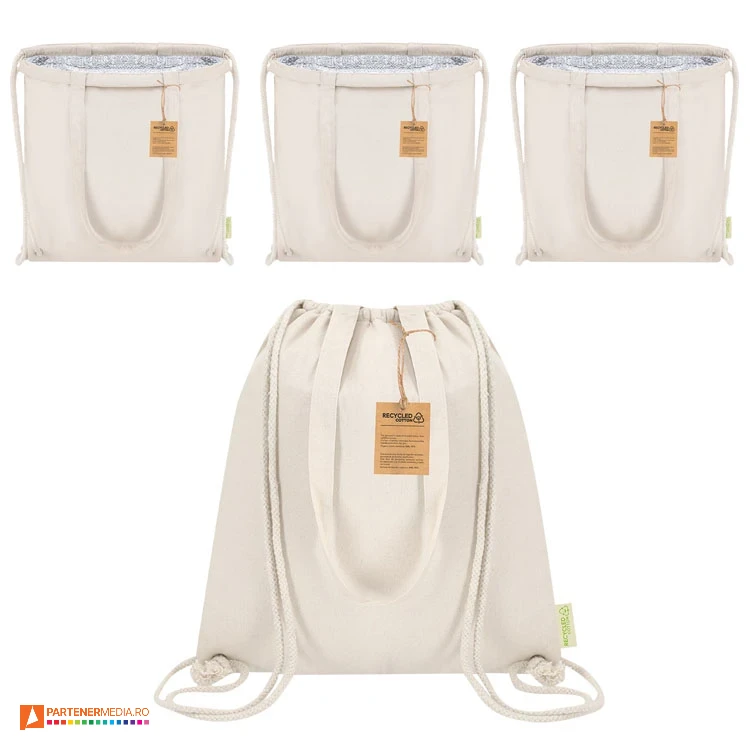 Rucsacuri drawstring termoizolante, cu rezistenta maxima de pana la 9 KG rucsacuri termoizolante drawstring din bumbac reciclat 21648