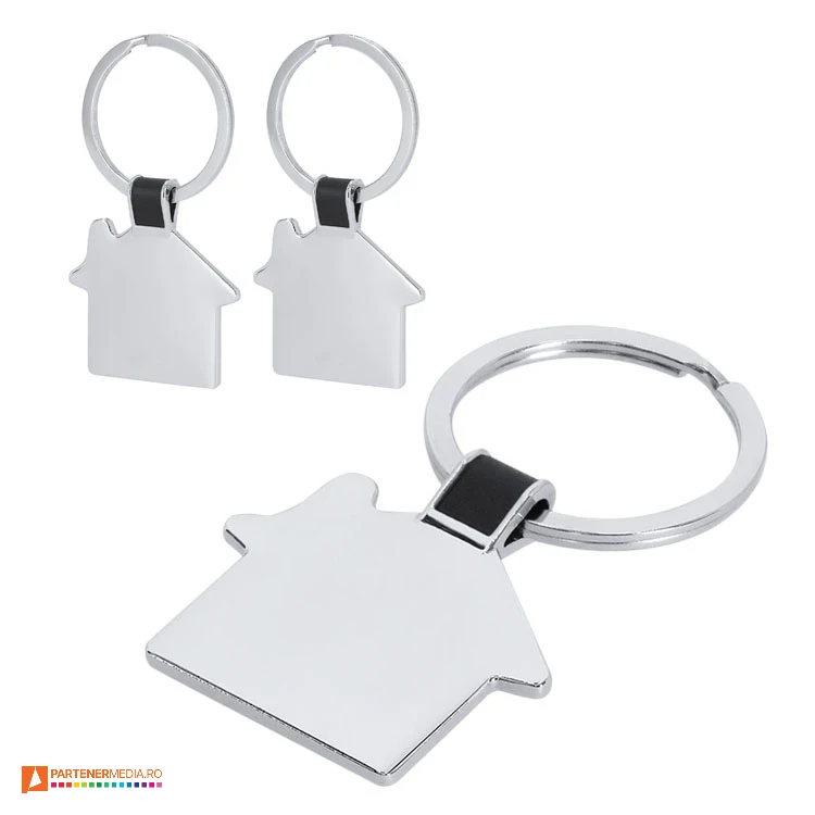 brelocuri metalice argintii cu forma de casa 21740 brelocuri metalice argintii cu forma de casa 21740 poza 1