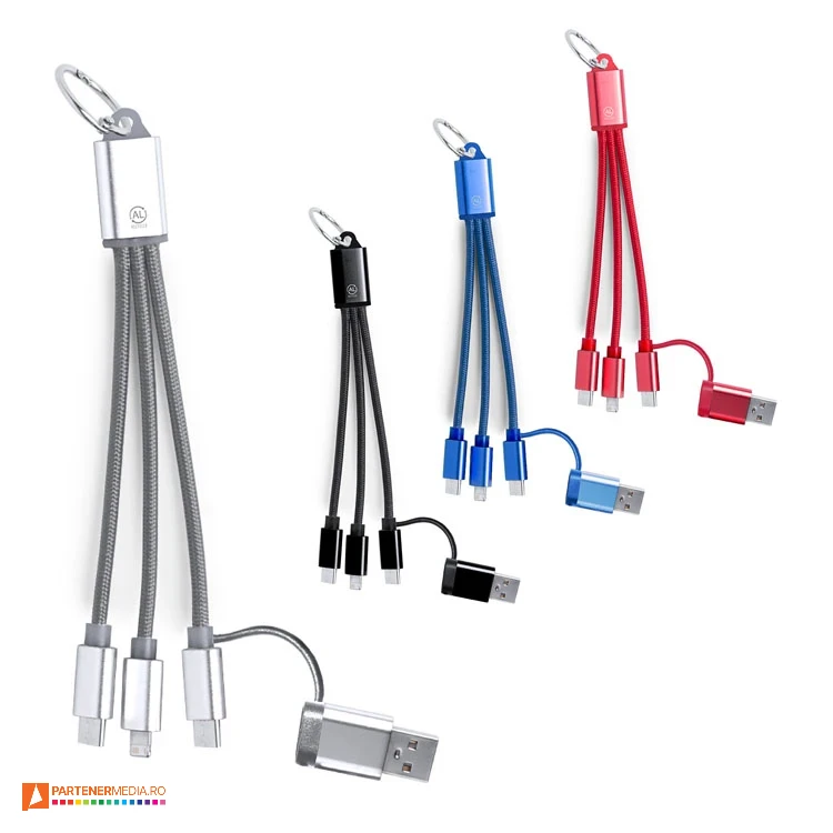 cabluri usb cu inel metalic 21774 poza 1