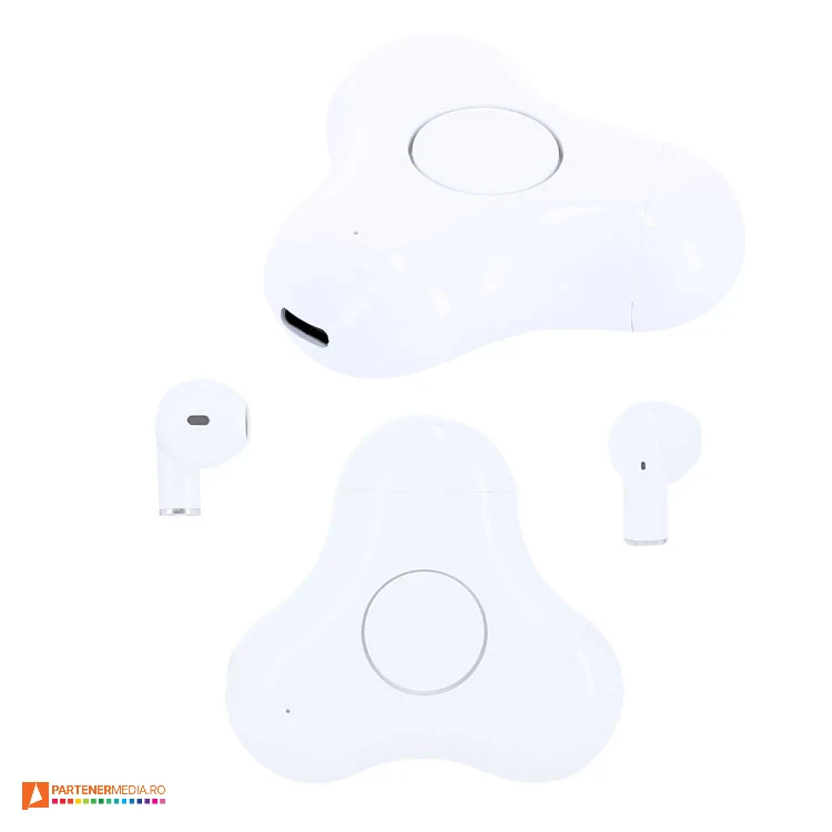 casti audio wireless in ear cu incarcator spinner 21863 casti audio wireless in ear cu incarcator spinner 21863 poza 1