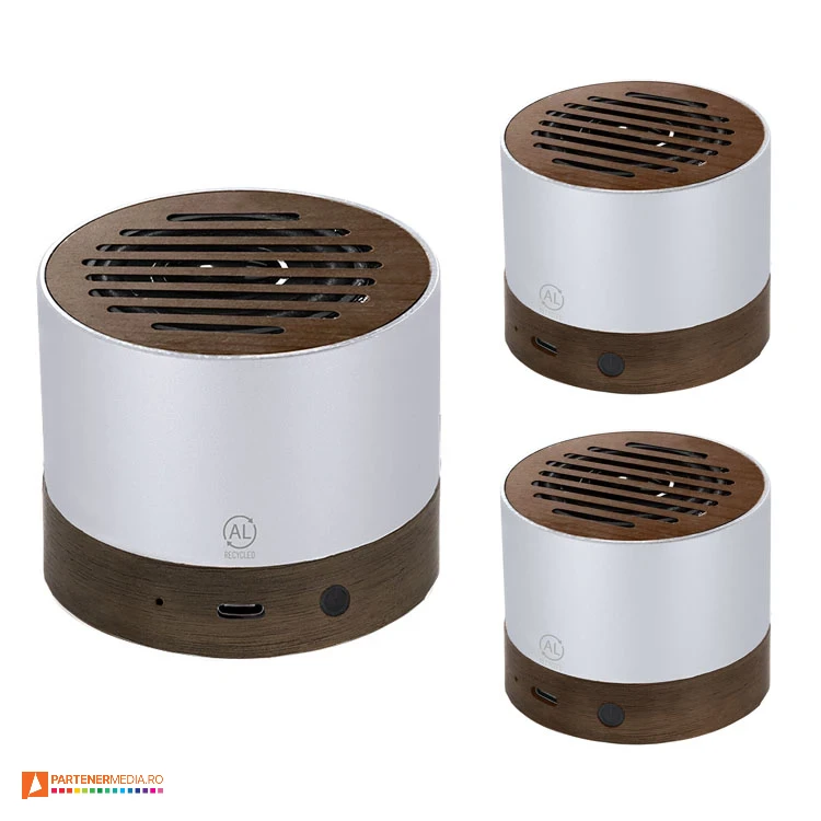 boxe audio ecologice portabile din aluminiu reciclat si lemn 21900