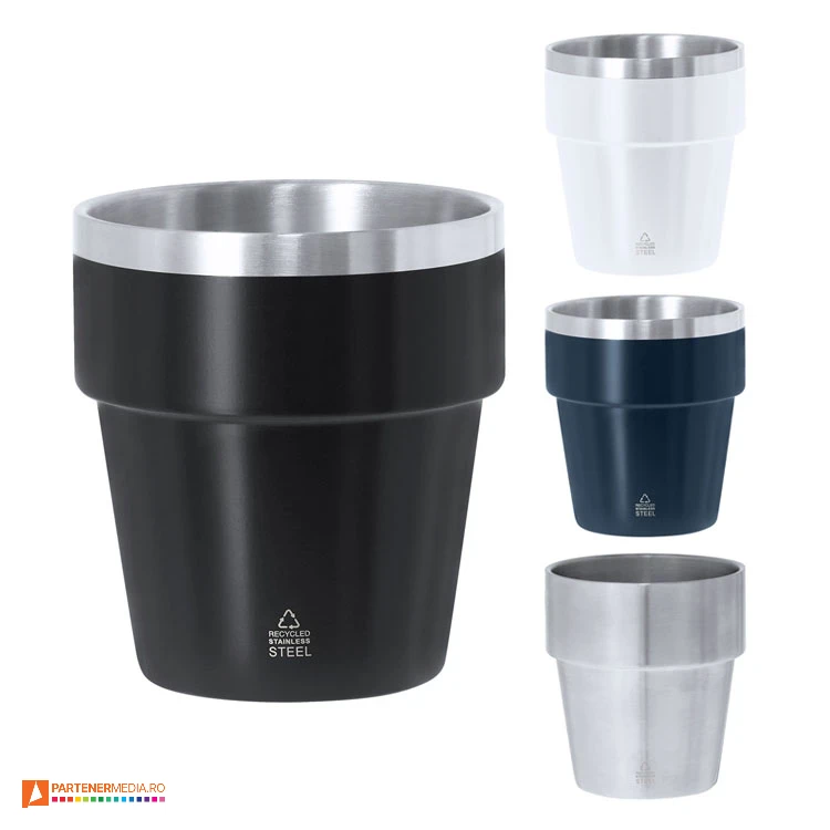 pahare metalice din otel inoxidabil reciclat 21915 poza 1