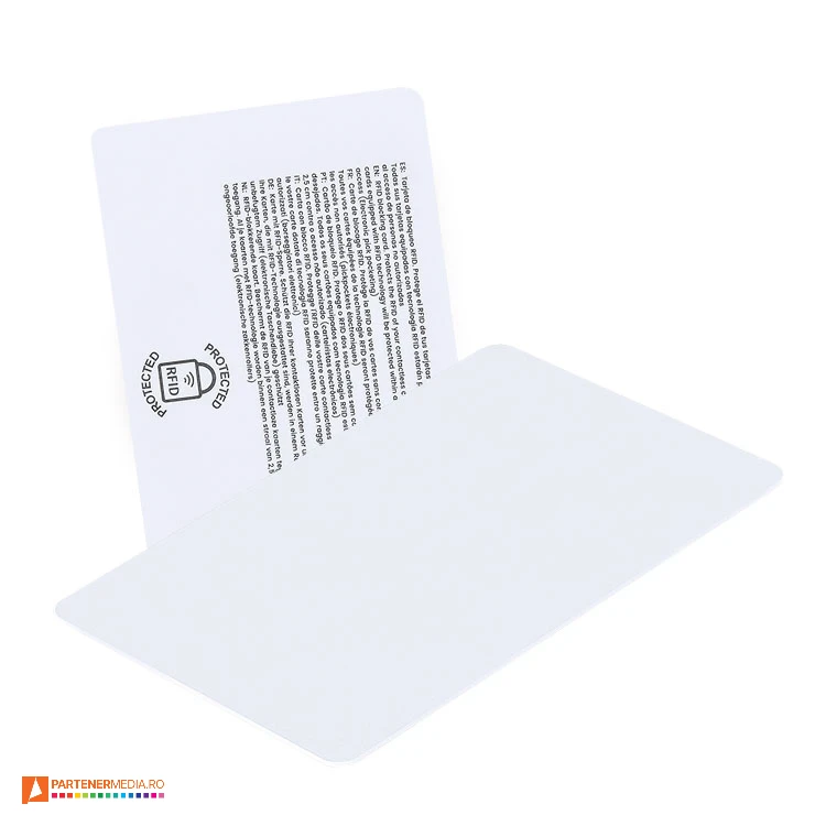 carduri promotionale albe cu protectie rfid 22003 carduri promotionale albe cu protectie rfid 22003 poza 1