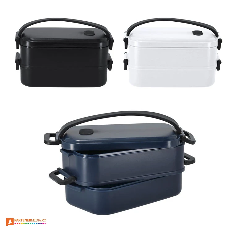 caserole promotionale duble cu maner de transport 22029 poza 1