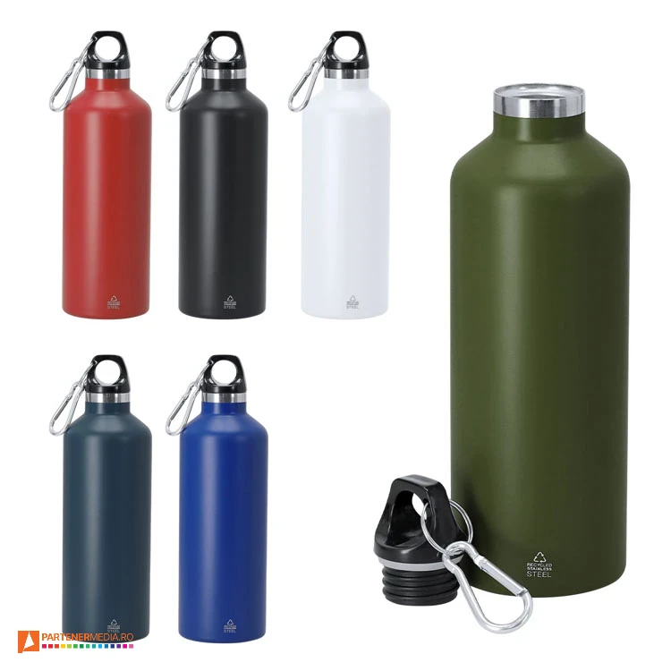 bidoane metalice de 500 ml cu suprafata mata si carabina 22310 poza 1