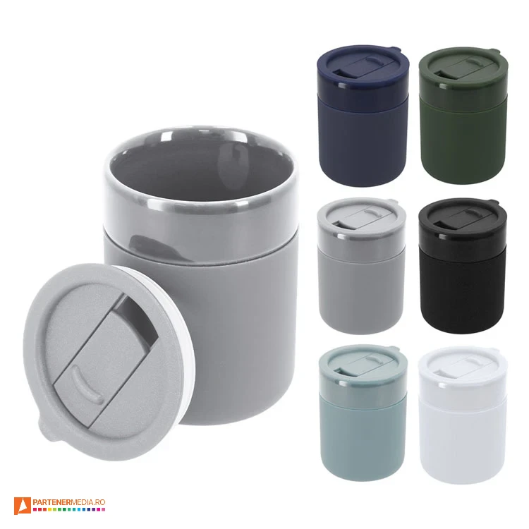 pahare ceramice promotionale cu capac 22051