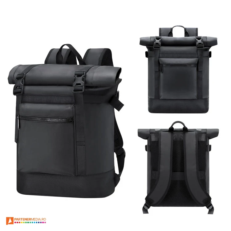 Rucsacuri din PVC cu compartiment spatios cu 2 buzunare pentru laptop-uri de 15 inch si tablete de 10 inch rucsacuri promotionale din pvc cu inchidere rolltop 22159