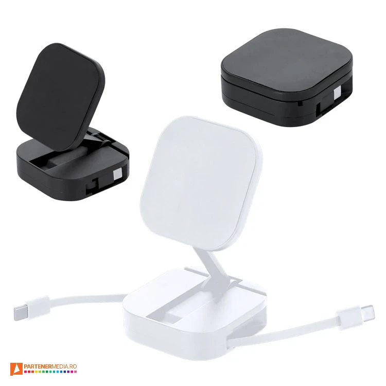 Suporturi de incarcare magnetice cu cablu retractabil de 80 cm incarcatoare wireless cu cabluri usb 22190