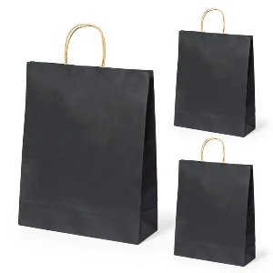 sacose promotionale negre din hartie 2729