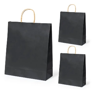 sacose negre promotionale din hartie 2730