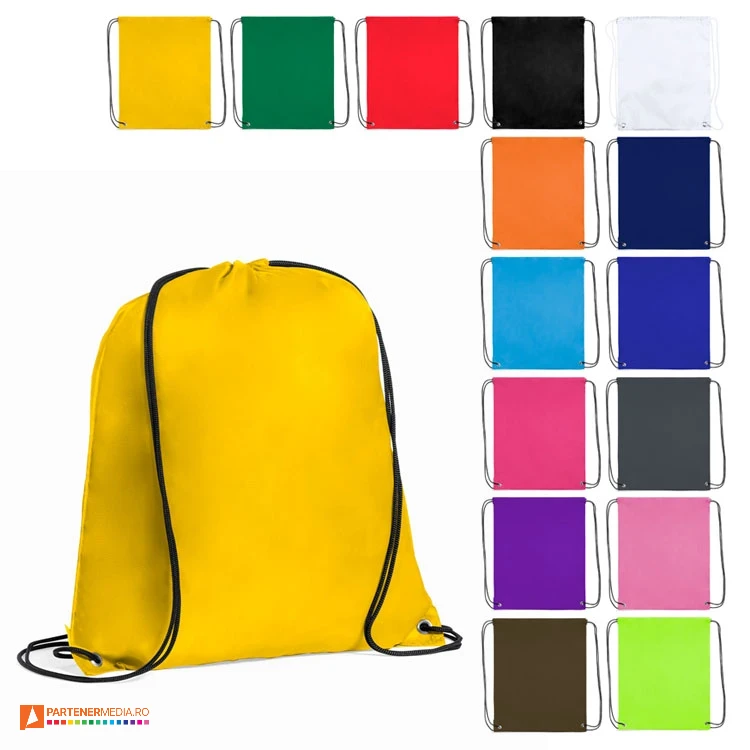 rucsacuri drawstring colorate din poliester cu snururi duble 3164 rucsacuri drawstring colorate din poliester cu snururi duble 3164 poza 1