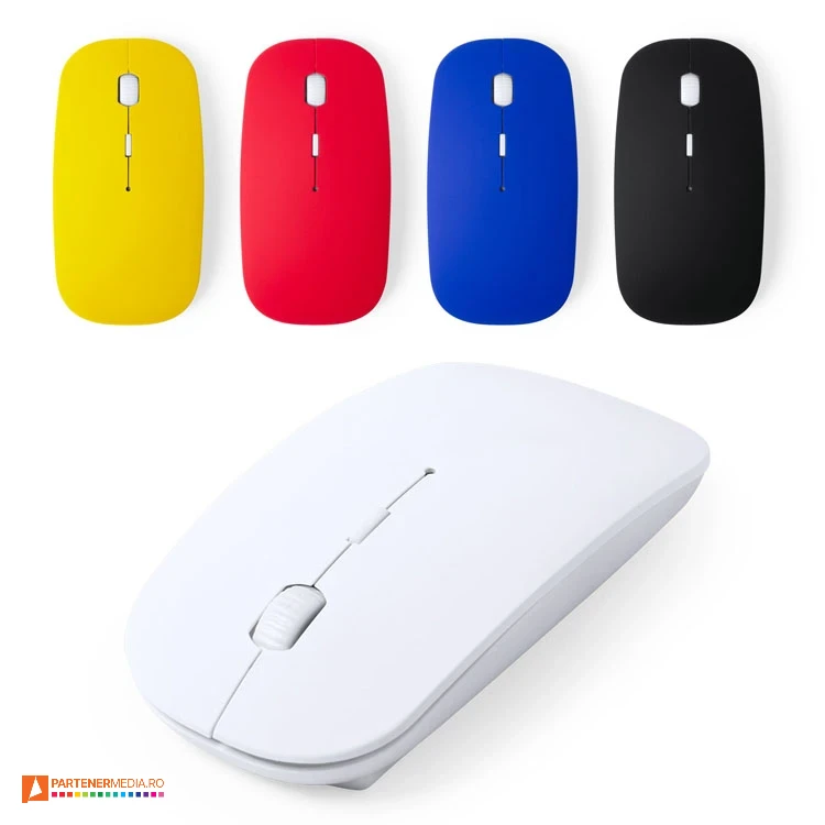 mouse uri promotionale colorate cu suprafata cauciucata 4624 poza 1