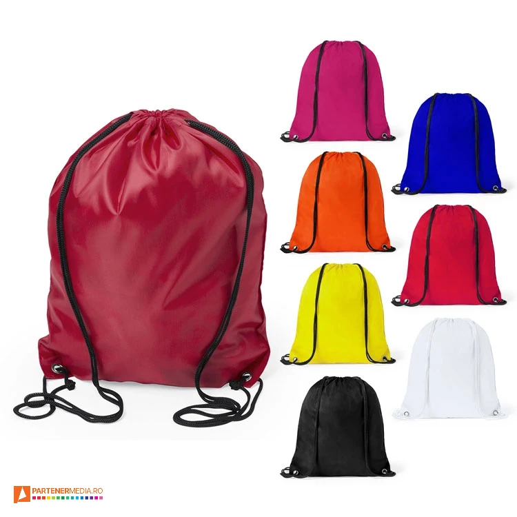 Rucsacuri drawstring pentru copii, din poliester 210D cu inchidere prin snururi duble rucsacuri drawstring promotionale pentru copii 5091