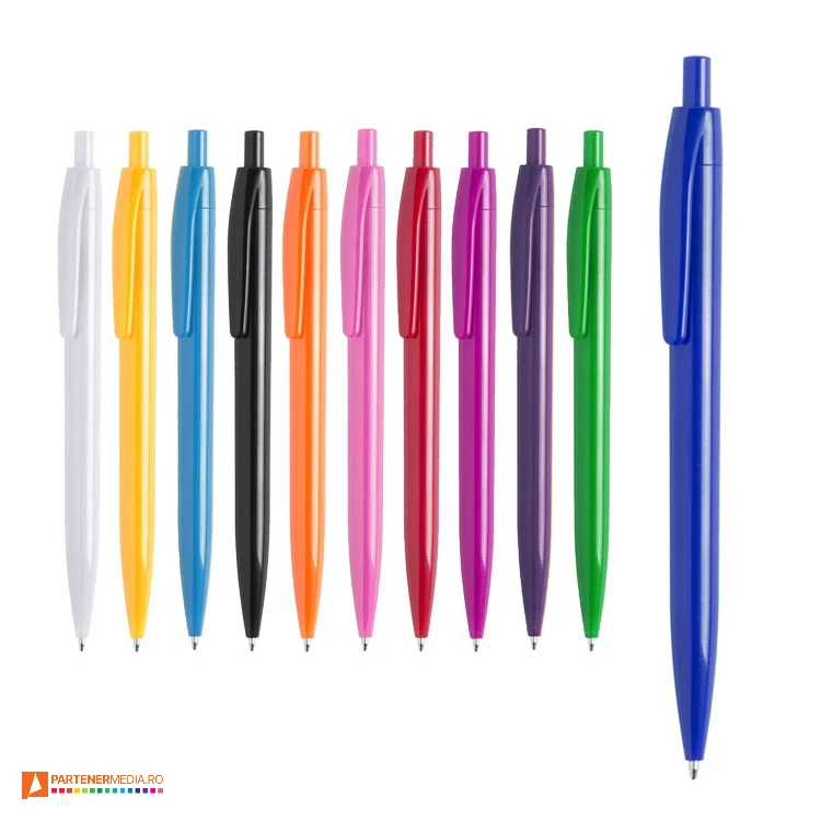 pixuri colorate din plastic cu design clasic 5557 pixuri colorate din plastic cu design clasic 5557 poza 1