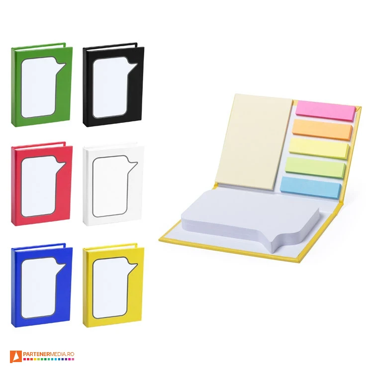 Blocnotes-uri cu 100 de etichete adezive mari cu forma de mesaj blocnotesuri cu coperti colorate sin etichete colorate adezive 5667