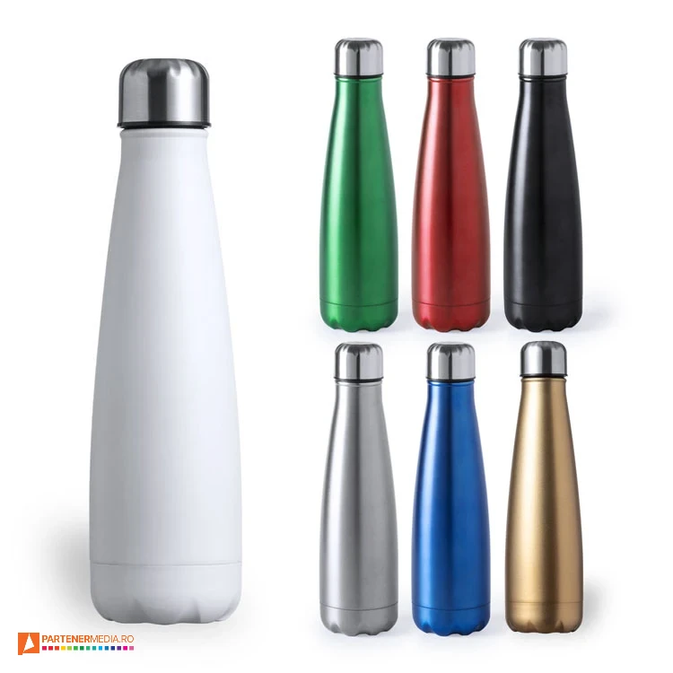 sticle metalice colorate cu suprafata mata din otel inoxidabil 5827 poza 1