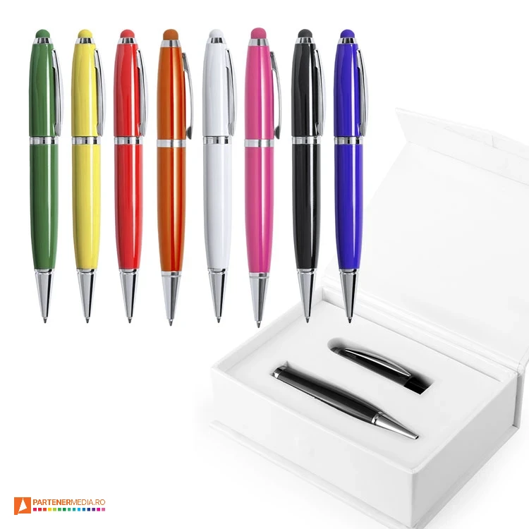 pixuri metalice colorate cu stick usb de 16 gb 5849 poza 1