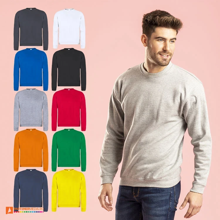 bluze unisex promotonale din bumbac si poliester 5864 poza 1