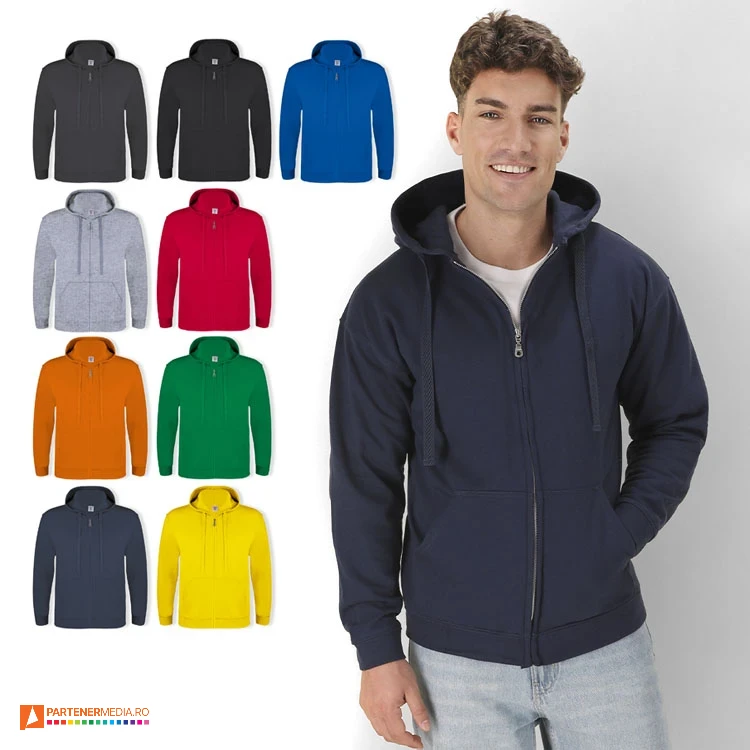 hanorace unisex promotionale cu gluga si buzunare 5866 hanorace unisex promotionale cu gluga si buzunare 5866 poza 1