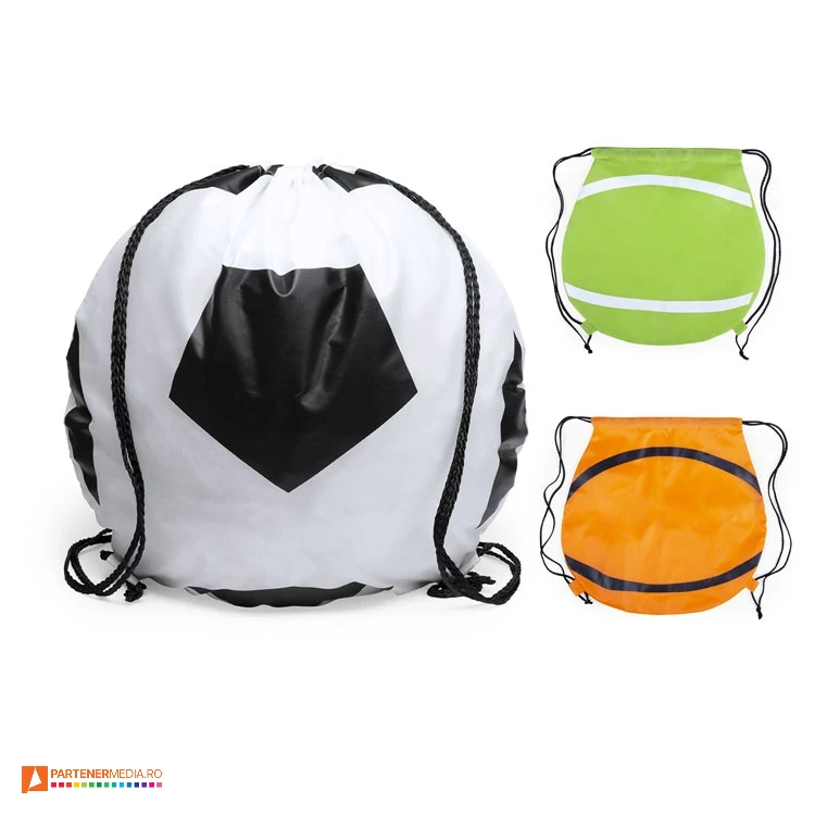 rucsacuri drawstring cu forma de minge de joc 5889 rucsacuri drawstring cu forma de minge de joc 5889 poza 1