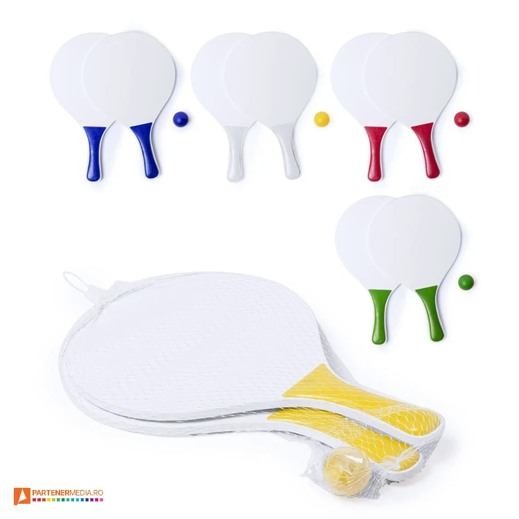 seturi de palete de tenis cu minge colorata 5922 poza 1