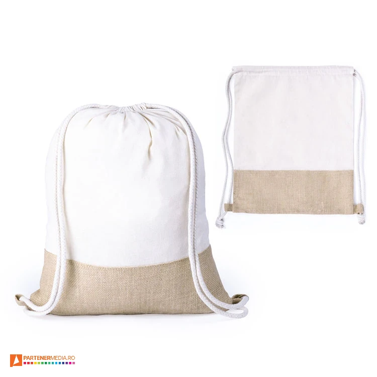 rucsacuri drawstring din bumbac si iuta 5982 rucsacuri drawstring din bumbac si iuta 5982 poza 1