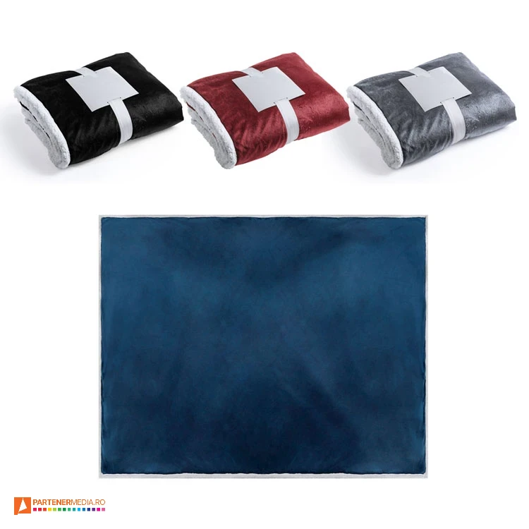 paturi promotionale fleece cu panglica alba 22800