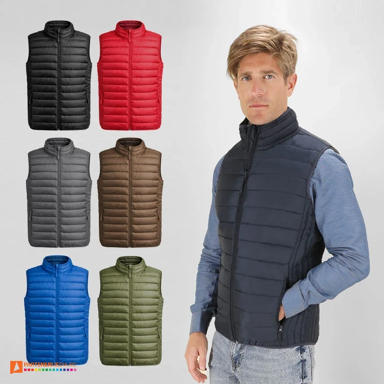 veste matlasate colorate din poliester pentru barbati 6080 veste matlasate colorate din poliester pentru barbati 6080 poza 1