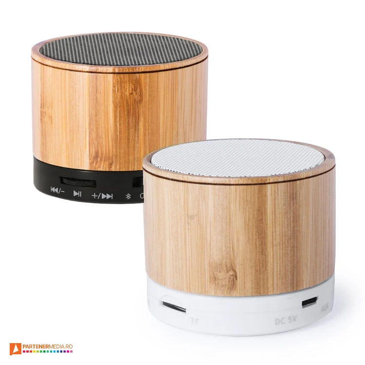 boxe audio wireless din lemn de bambus 6143