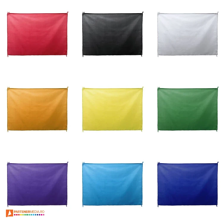 Steaguri colorate din poliester 170D cu snururi rezistente asortate steaguri promotionale colorate 6200