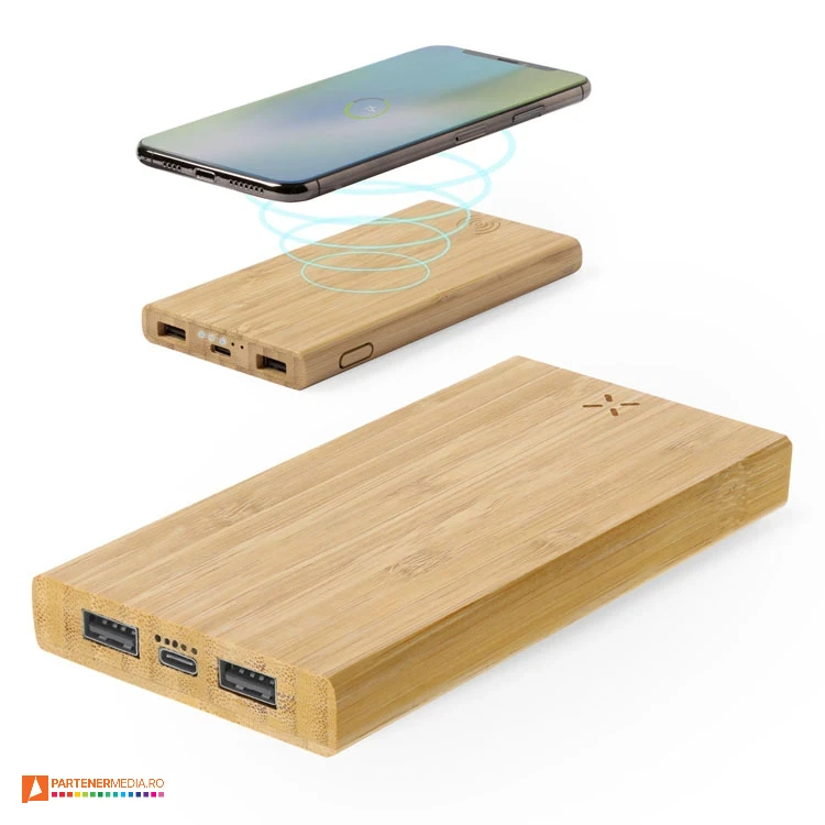 powerbank uri wireless de 6000 mah cu 2 porturi usb a 6524 powerbank uri wireless de 6000 mah cu 2 porturi usb a 6524 poza 1