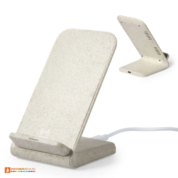 Incarcatoare wireless de 10W cu suport de telefon integrat si lumina LED incarcatoare wireless de 10w cu suport de telefon 6537