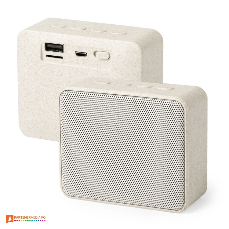 Boxe audio cu putere de 3 W si cablu de incarcare micro USB boxe audio promotionale cu conexiune wireless bluetooth 6541