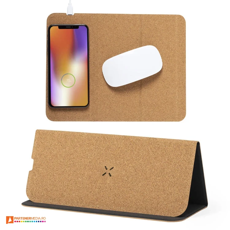 mousepad uri promotionale din pluta cu incarcator wireless 6615 mousepad uri promotionale din pluta cu incarcator wireless 6615 poza 1