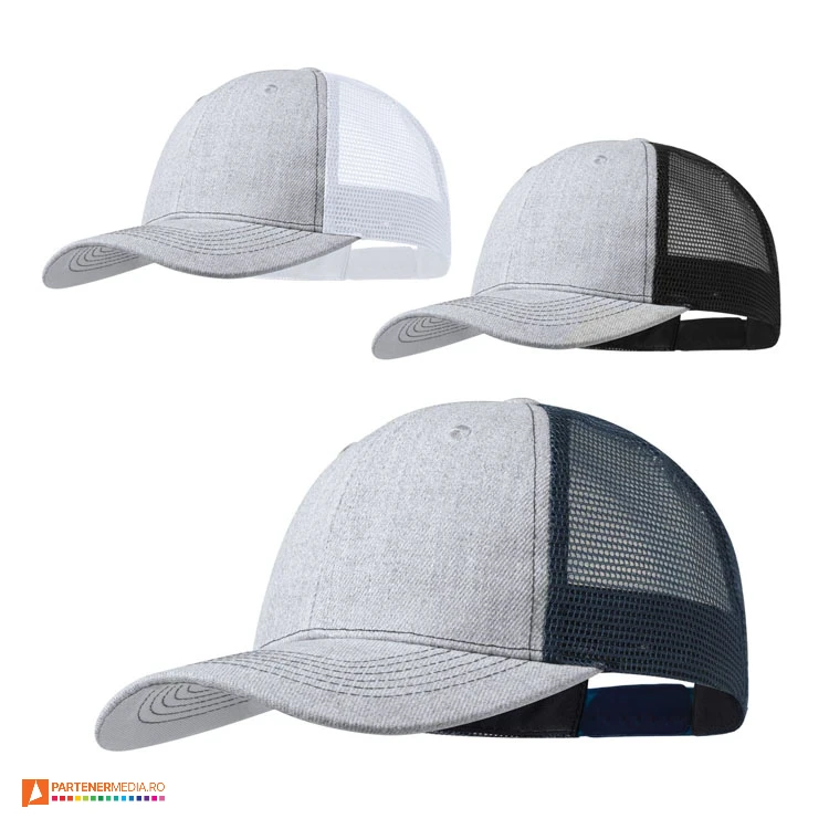 sepci unisex din poliester cu plasa colorata 6618 sepci unisex din poliester cu plasa colorata 6618 poza 1