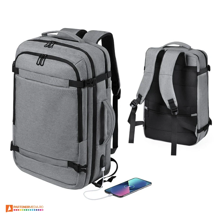 rucsacuri mari promotionale cu iesire usb cu buzunar de laptop 6620 rucsacuri mari promotionale cu iesire usb cu buzunar de laptop 6620 poza 1