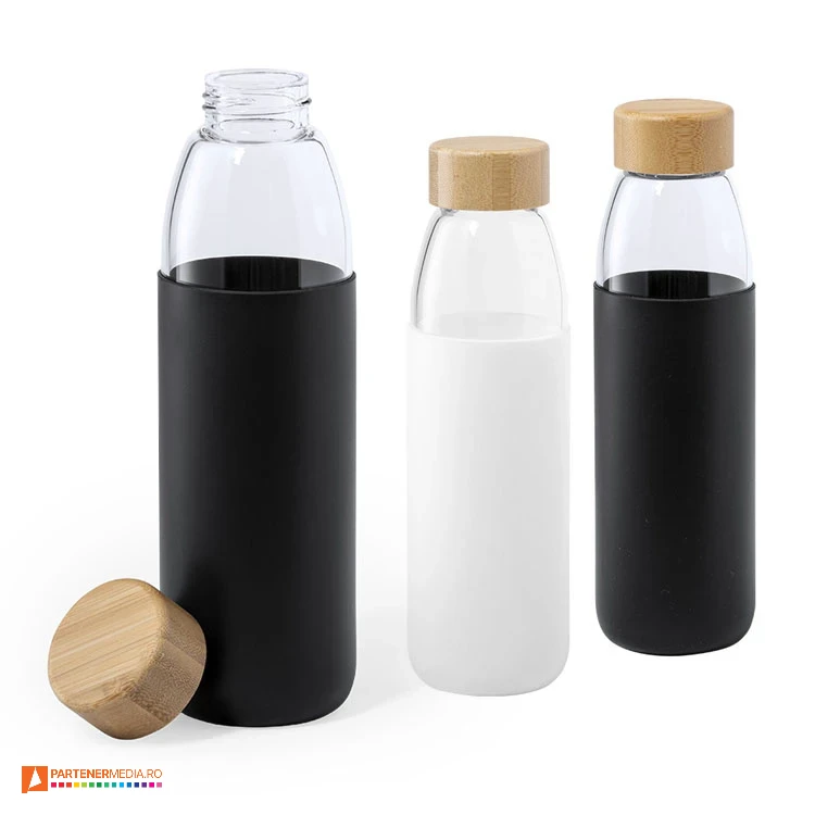 sticle promotionale de 540 ml cu husa din silicon 6866 poza 1